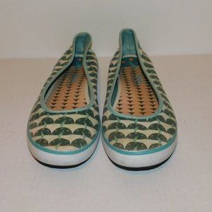 Keds Eleanor Peacock Print Canvas Shoes Size 8